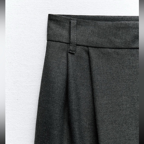 FULL-LENGTH PLEATED PANTS - Picture 8 of 8